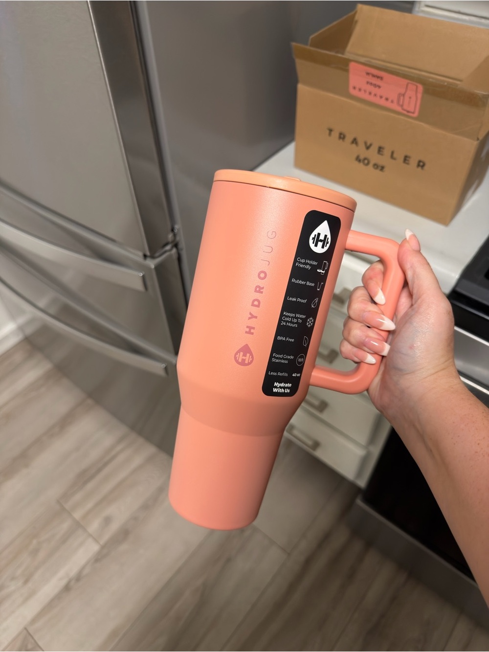 HydroJug 40oz Traveler- Dahlia